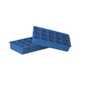 Avanti Ice Cube Tray 15 Cup Silicone Set of 2 Blue #12097
