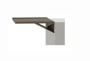 Kennedy Manufacturing DS1B Brown FoldAway Shelf,20 1/8"Wx17 1/4"Dx1"H, FREE SHIP