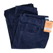 NWT target kids adjustable waist corduroy navy blue size 16