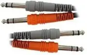 Hosa Stereo Interconnect Dual 1/4-In TRS to Same Cable, 2 Meter