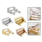 3x Riser Display Stand Perfume Stand Organizer for Dessert Purse Perfume