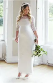 AMELIA LACE FULL LENGTH MATERNITY WEDDING GOWN FROM TIFFANY ROSE