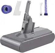 4600mAh 21.6V Lithium Ion Replacement Battery for Dyson V8 Absolute V8 Animal V8 Animal Exclusive Cord-Free Vacuum Handheld Vacuum Cleaner with Pre Filter, Brush and Battery Protective Shell