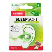 Alpine SleepSoft Reusable Sleeping EarPlugs Comfort Study Snoring Ear Plugs