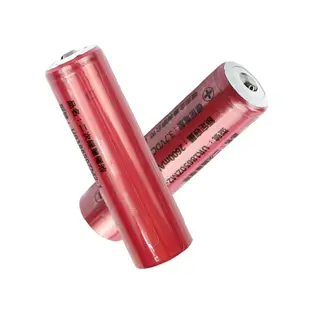 三洋電芯 18650鋰電池 充電式 2600mAh 高容量 1入/凸頭 (UR18650ZM2-1 凸頭)