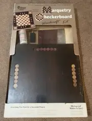 Brand New Sealed - Walnut Hallow Farm Marquetry Checkerboard Woodcraft Kit
