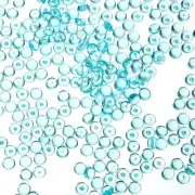 500G(1.1LB) Mini Acrylic Flat Marbles 7mm Vase Fillers Gems Decor Blue
