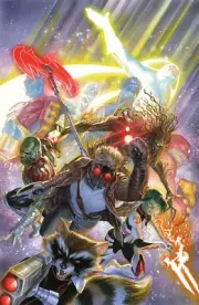 Alex Ross SIGNED Guardians of the Galaxy Giclee Print on Canvas Limited Edition