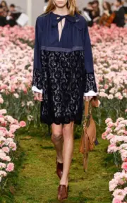 Tory Burch Adelaide Lace Dress Runway Fall season -Sizes: XS Org. $798.00