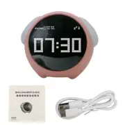 Clock Cute Expression Alarm Clock for Home Digital LED Night Light A7K52667
