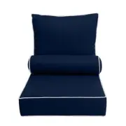 AD101 Contrast Pipe Trim Medium Deep Seat Back Rest Bolster Insert Slip Cover