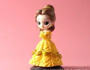 Princess Belle beauty&Beast B Figure Cake Decoration Kawaii Girls Toys