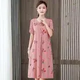 在飛比找遠傳friDay購物優惠-【韓國KW】繡緹花軟棉氣質洋裝