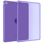 Transparent Protective Silicone Cover Case For Apple iPad Mini 1, 2, 3 in Purple