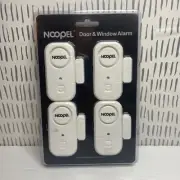 Noopel White 4 Pack Door & Window Alarm Magnetic Sensors
