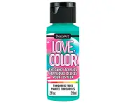 DecoArt Love Colour Eye Candy Acrylic Paint 2oz - Turquoise Tides*