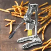 Manual Long French Fries Squeezer Potato Strip Maker 6x6mm Squeeze Hole 11.8"