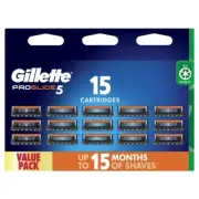 Genuine Gillette Proglide5 Value Pack 15 Shaving Blades Cartridges