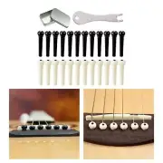 24 Pieces Acoustic Guitar Bridge Pins for Acoustic Guitar Classical Guitar