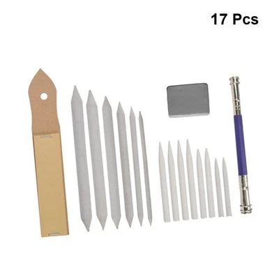 Sketch Set Supplies Wiper Art Charcoal Erasable Sandpaper Blending Stump