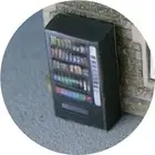 OO SCALE GAUGE FOOD SNACK VENDING MACHINE FOR HORNBY MODEL RAILWAY STATION