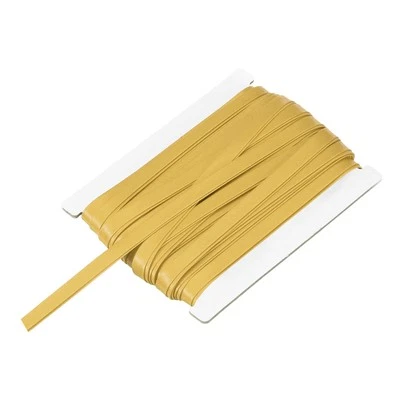 Double Fold Bias Tape 1/3 Inch x 12 Yards Satin Pre-fold Tape Gold Tone