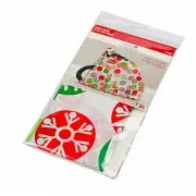 Celebrate it Christmas Snowflake Wrapping Kids Bike Bag with Gift String and Tag