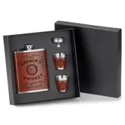 Hohner Harp Soakin Whiskey 4 Piece Flask Set HNAS3