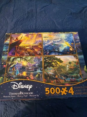 Thomas kinkade Disney Four Puzzle Set