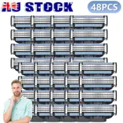 Up to 48x Replacement Blades For Gillette MACH 3 Razor Shaver Trimmer Shaving AU