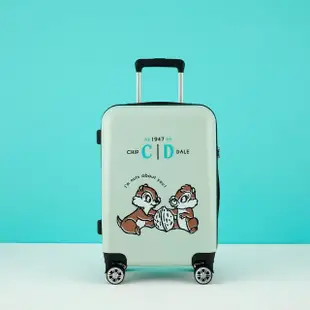 【Disney 迪士尼】20吋行李箱-奇奇蒂蒂(2色可選 旅行箱 海關鎖 雙排飛機輪)