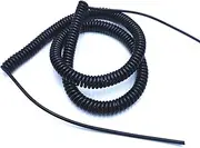 Spring Spiral Cable,Telescopic Wire 2 Core Spring Telescopic Wire Spiral Cable 24AWG0.2mm 20AWG0.5mm 17AWG1.0mm 14AWG2.0mm Stretchable Extension Wire 14AWG-2.0M(Stretch 2.5 Meters)