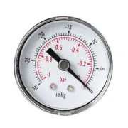 Compact Vacuum Pressure Gauge 8 BSPT Thread Dial Type Pressure Gauge Manometer