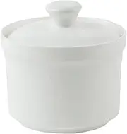 TOVINANNA Porcelain Soup Bowls with Lid, Ceramic Soup for Home Kitchen Egg French Onion, Oven Safe Bowls for Chili, Beef Stew, Cereal, Pot Pies, Bowls, White 4.52X4.52X4.13inch