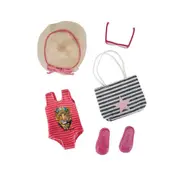 6pc Kruselings Outfit Beach Party Accessory Costume Play Toy For 23cm Dolls 3y+