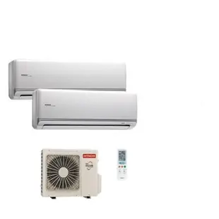最高補助5000元 日立 R32尊榮冷暖變頻一對二冷氣RAM-50NP+RAS-28NT+RAS-28NT(4+4坪)
