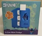 Disney Stitch 6 Can Mini Fridge BRAND NEW-VERY RARE FACTORY SEALED-LIMITED