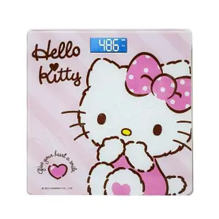 【百科良品】Hello Kitty凱蒂貓 數位電子體重計 體重機 電子秤-黑白時尚/粉色甜心(正版授權)