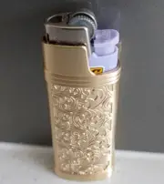 Solid Lighter Case Fits mini Bic Lighter lighter included Elegant
