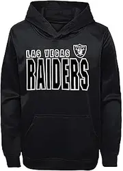 NFL Youth 4-20 Touchdown Wordmark Primary Logo Performance Pullover Sweatshirt Hoodie