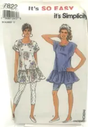 Simplicity Pattern #7822 - Leggings & Top (Size PT-XL)