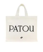 Patou Logo Printed Small Top Handle Bag One size White