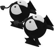 SWOOMEY 2 Pcs Car Antenna Decoration Car Accesories Truck Antenna Dashcams for Cars Car Gadgets Cute Devil Antenna Ball Car Styling Roof Ornament Spooky Car Accessories Black Plastic
