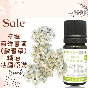 現貨 有機西洋蓍草精油 歐蓍草精油 法國原裝 aromazone AROMA ZONE achillee yarrow