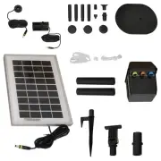 66 GPH Solar Pump and Panel Kit with Battery and Light by Sunnydaze