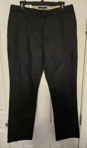 DOCKERS Mens Straight Fit Signature Lux Cotton Stretch Khaki Pants Black 33x30