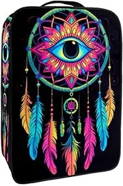 [YTYVAGT] Travel Shoe Bag,Waterproof Portable Organizer Storage Shoe Pouch,Art Dreamcatcher Feather Pattern