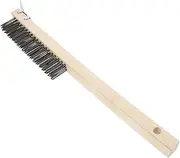 Pizza Brush with Detachable Wooden Handle High Temperature Scratch Brush for Efficient Cleaning of Pizza Ovens Durable Wire Bristles and Sturdy Scraper for Tough Residue Removal