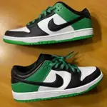 NIKE SB DUNK LOW CLASSIC GREEN 白錄黑 籃球鞋 BQ6817-302