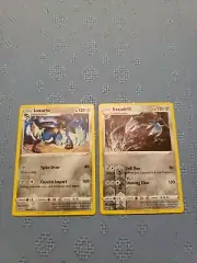 Pokemom Vivid Voltage Lucario & Excadrill Reverse Holo